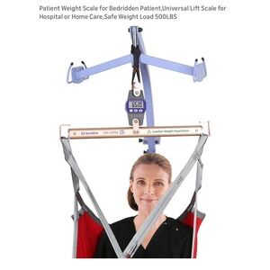 EZ Assistive Patient Lift Scale 500lb Capacity Digital Medical Scale Rose Gold